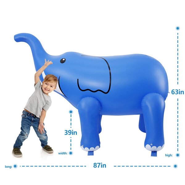 Giant Elephant Inflatable Sprinkler Kids Summer Swimming Party Toy-xinru