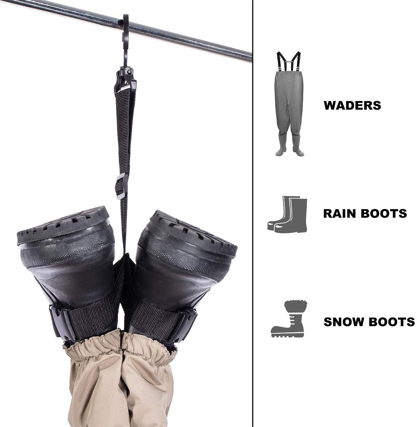 Fishing Wader Boot Hanger Adjustable Strap-xinru