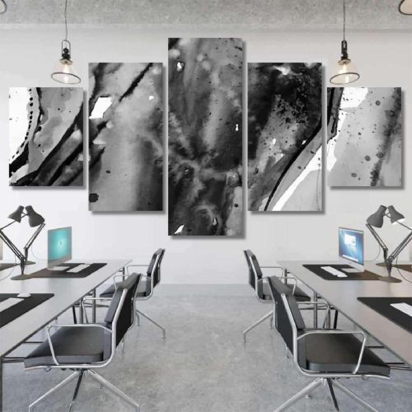 Black White Abstract Watercolor Texture-xinru shop