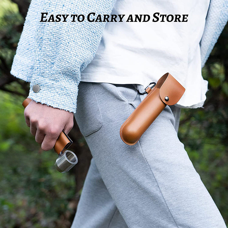 Custom Bushcraft Hand Auger Wrench With Leather Case-xinru
