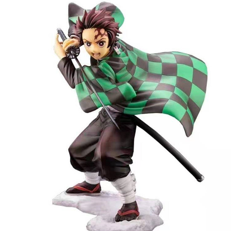 Demon Slayer Anime Figure Kamado Tanjirou Hinokami Kagura Action Figure-xinru