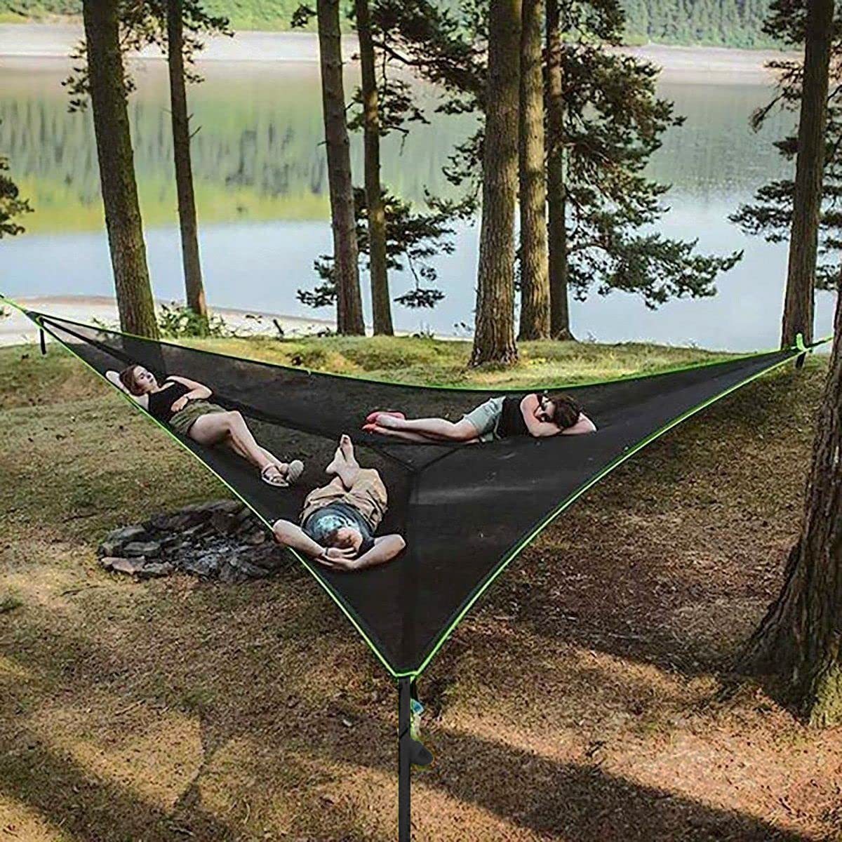 Multi Person Portable Giant Aerial Camping Hammock Tree House Air Sky Tent-xinru