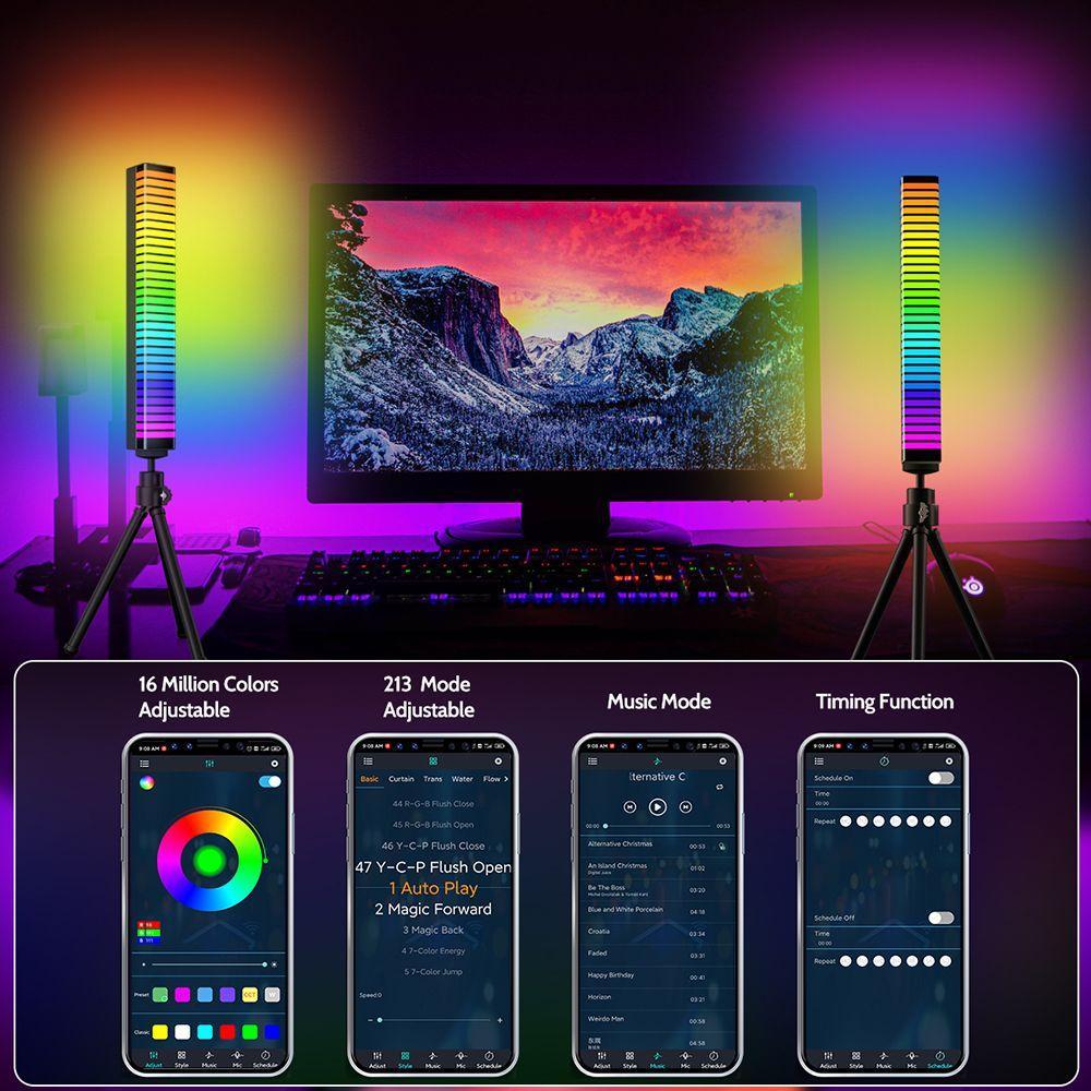 3D RGB Magic Color Pickup Atmosphere Sound Bar-xinru