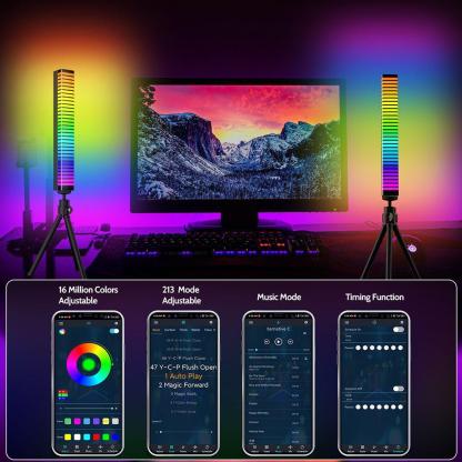 3D RGB Magic Color Pickup Atmosphere Sound Bar-xinru