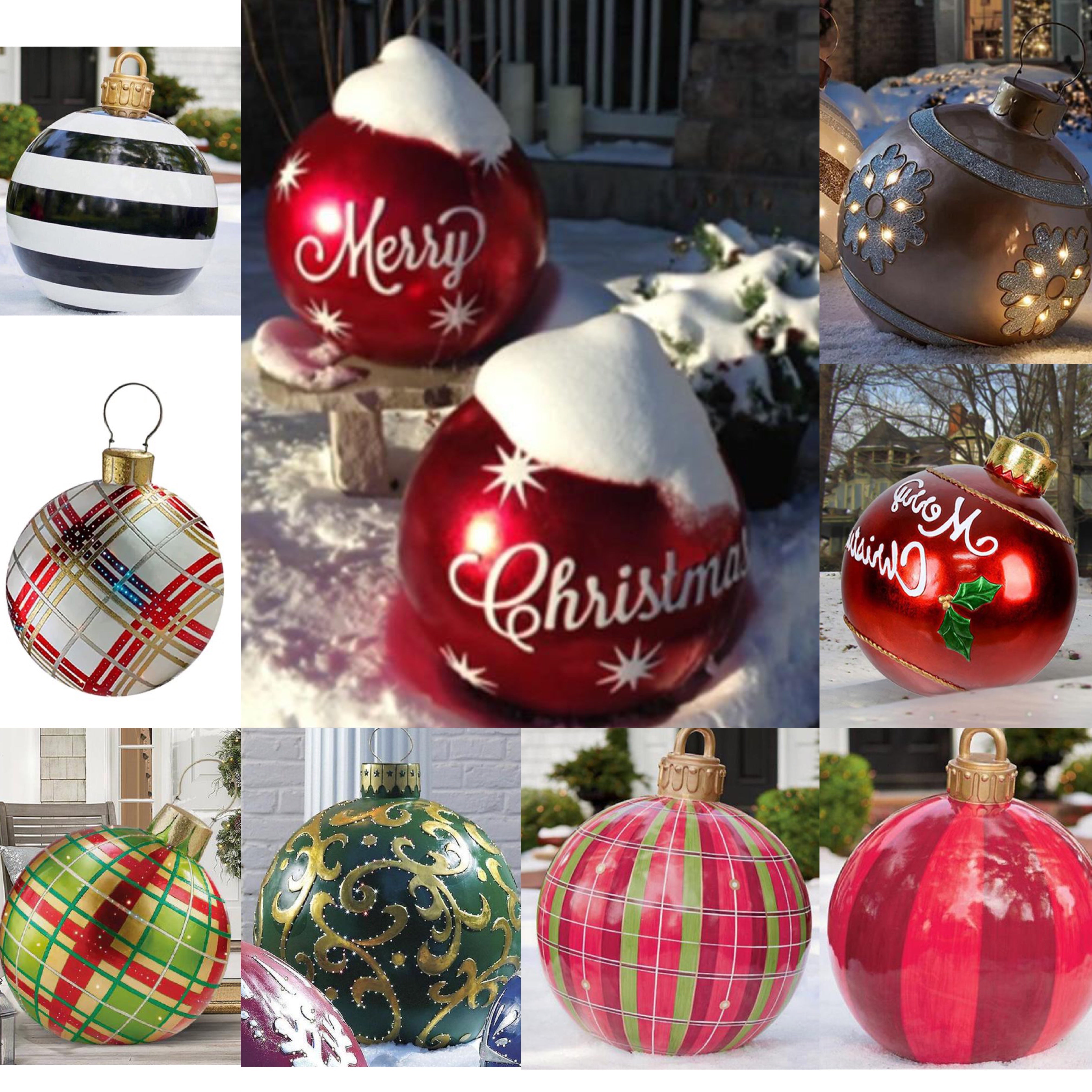 Outdoor Christmas PVC inflatable Decorated Ball (Free Inflator)-xinru shop