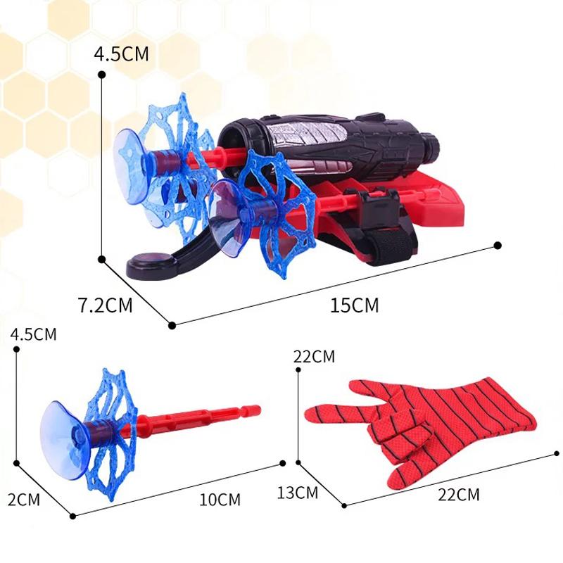 Spiderman Launcher Spinning Sticky Wall Soft Bullet Wrist Toy-xinru