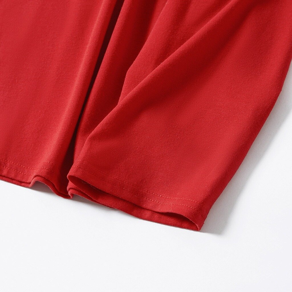 Christmas Gnome and Letter Print Red Family Matching Long-sleeve Plus Size Pajamas Sets With Pets-xinru shop