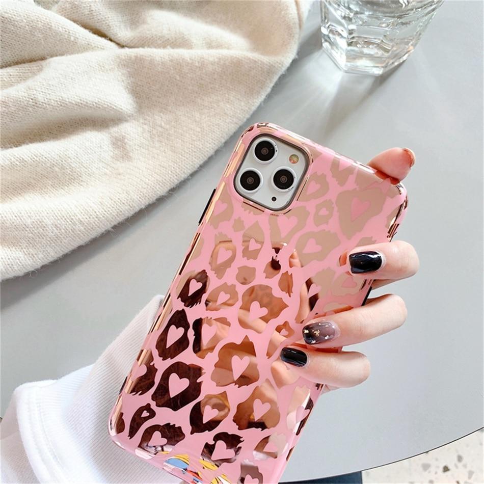 Pink Leopard Print Case-xinru
