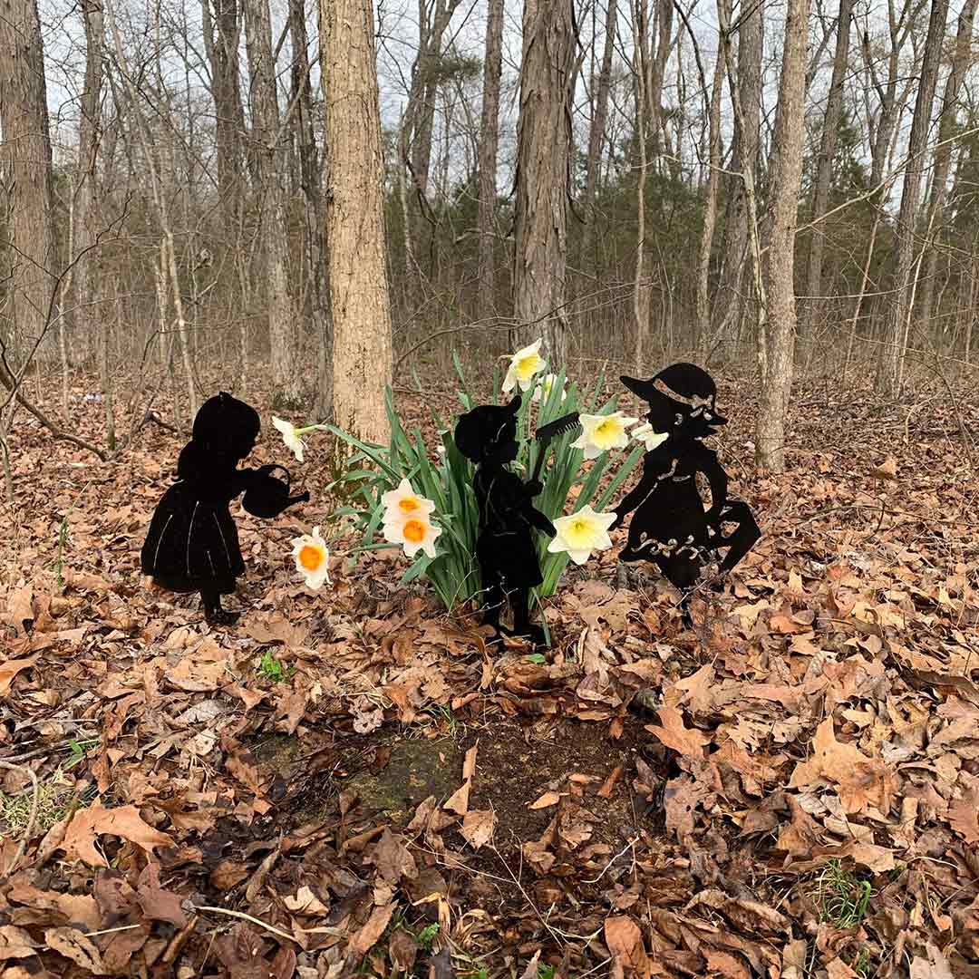 3Pc Yard Art Garden Insert Kid Insert Yard Decoration-xinru