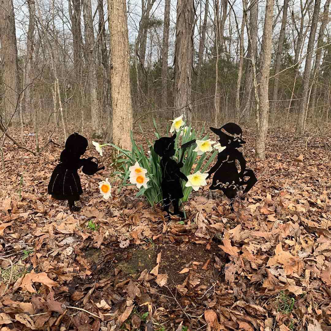 3Pc Yard Art Garden Insert Kid Insert Yard Decoration-xinru