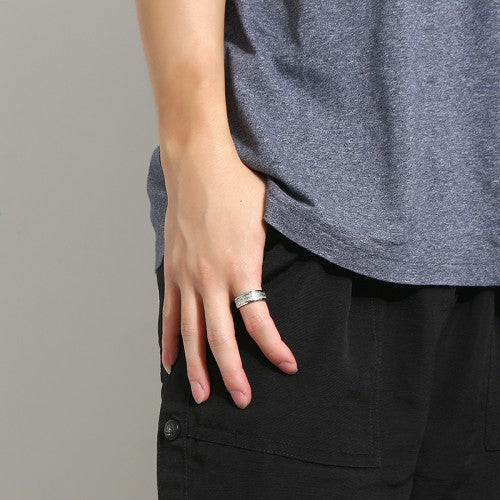 Men's Luminous Titanium Steel Ring Punk Statement Ring-xinru