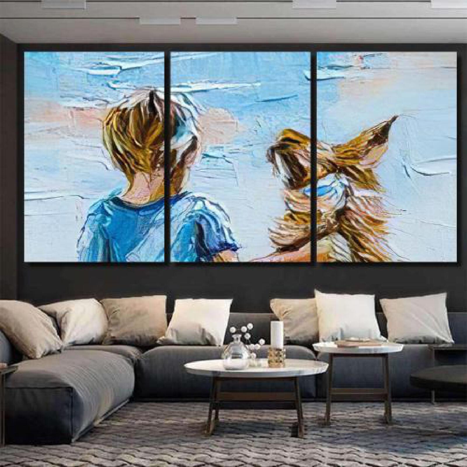 Texture Pattern Canvas Painted Oils Painting-xinru shop