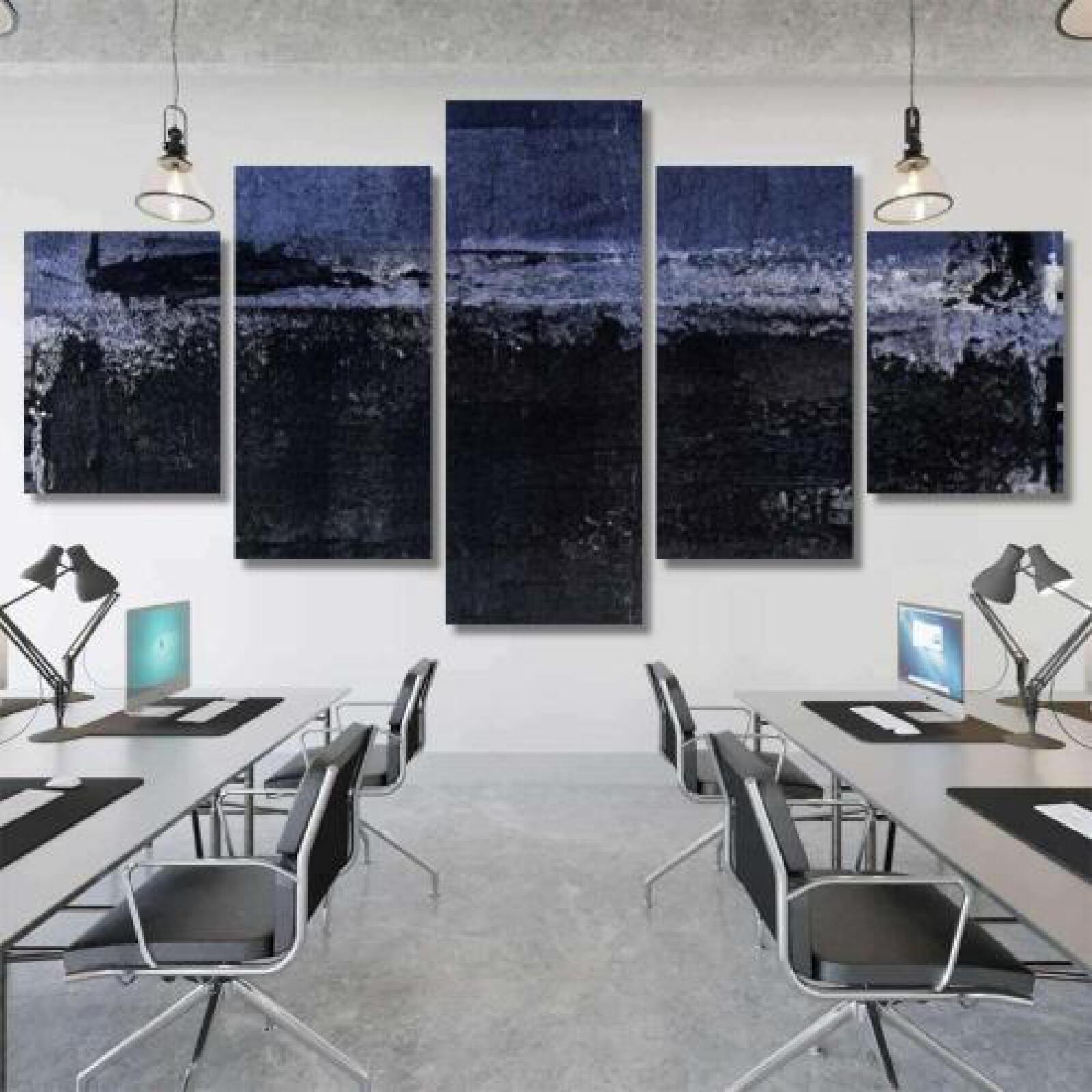 Blue Abstract Art Painting-xinru shop