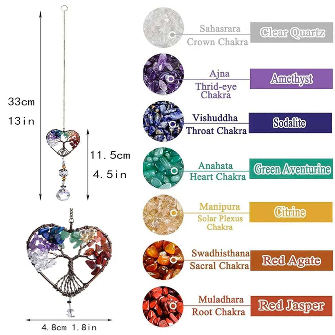 Suncatcher Diy Tree Of Life Pendant Love Sun Catcher Pendant-xinru