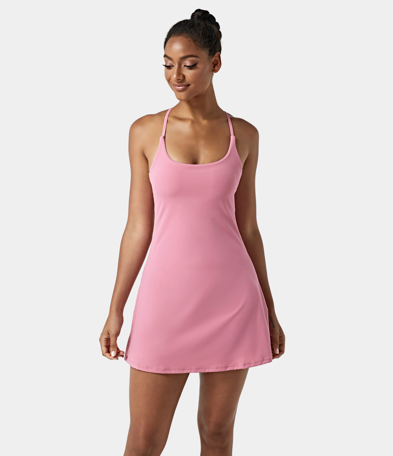 Women's Exercise Workout Dress With Phone Pocket-xinru shop