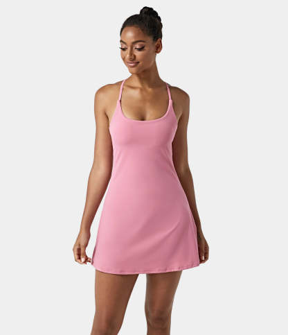 Women's Exercise Workout Dress With Phone Pocket-xinru shop