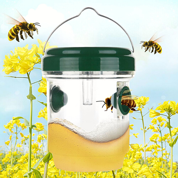 Solar Wasp Trap Hanging with LED Light-xinru
