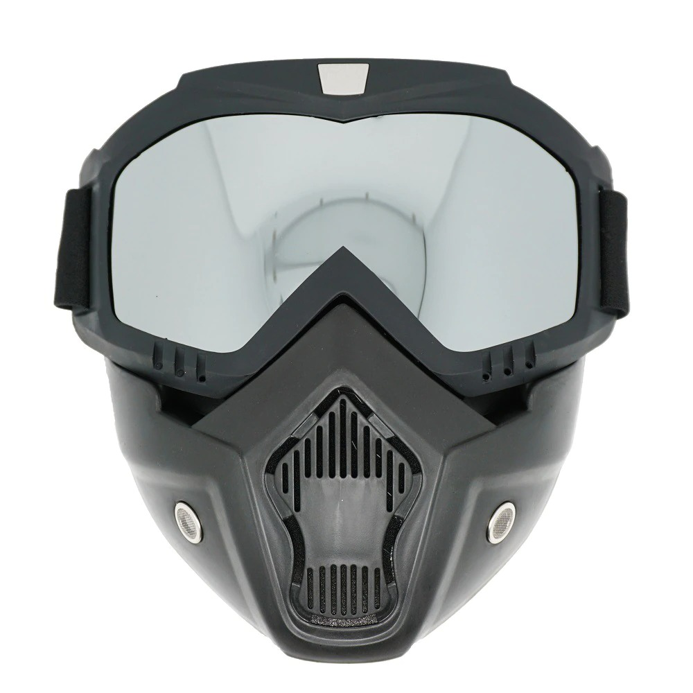 Motorcycle Detachable Mask Anti-UV Off Road Helmet Goggles-xinru
