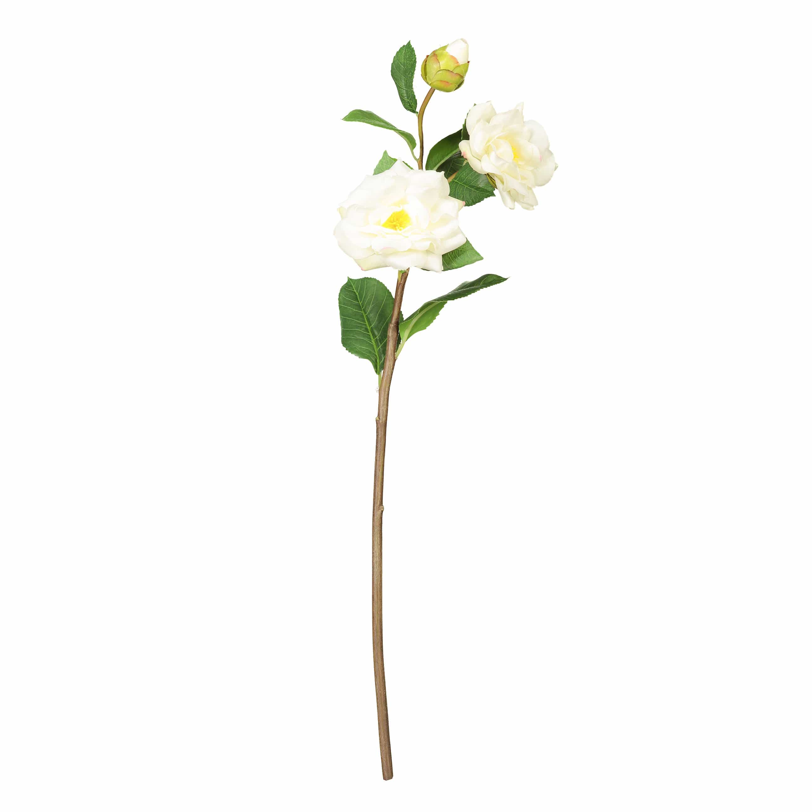 White Camellia Spray 21.5"-xinru shop