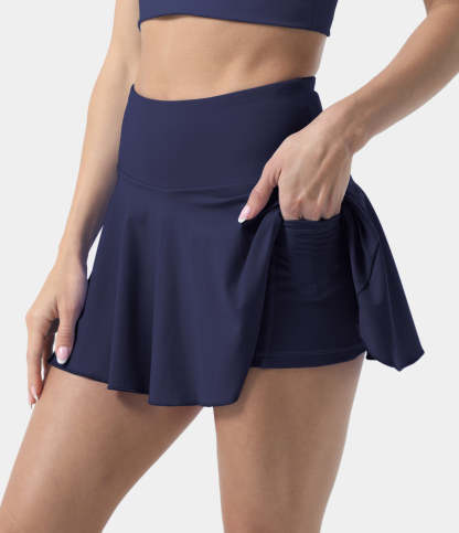 Women's Athletic High Waisted Tennis Skirts With Pockets-xinru shop