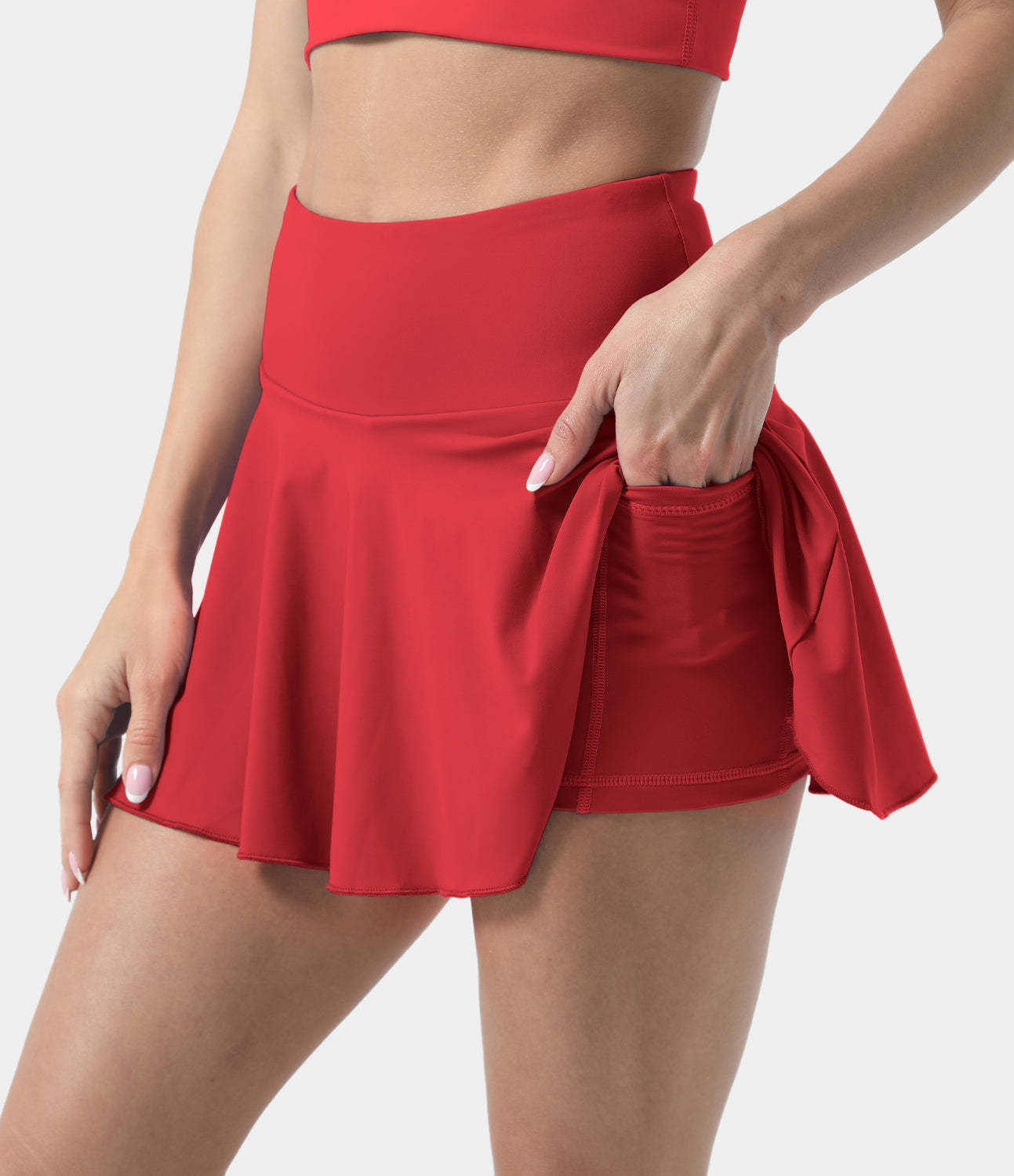 Women's Athletic High Waisted Tennis Skirts With Pockets-xinru shop