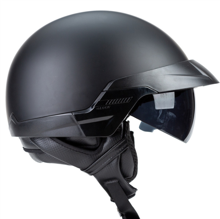 Retro Motorcycle Half Helmets DOT With Goggles-xinru shop