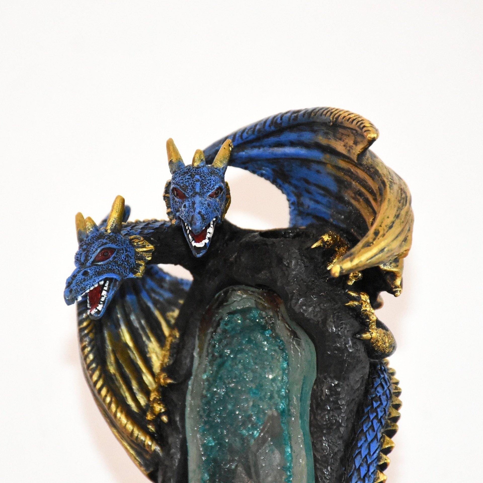 Crystal Cavern Dragon LED Backflow Incense Burner Nightlight-xinru