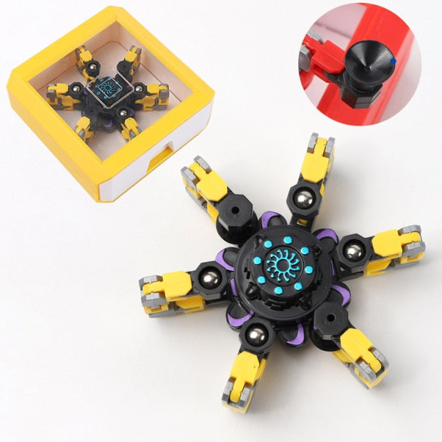 Transforming Robot Finger Fidget Spinner Gyro-xinru