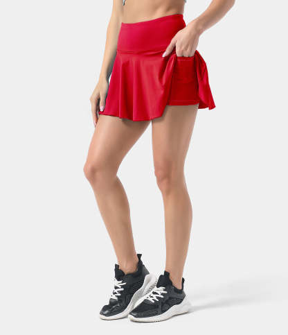 Women's Athletic High Waisted Tennis Skirts With Pockets-xinru shop