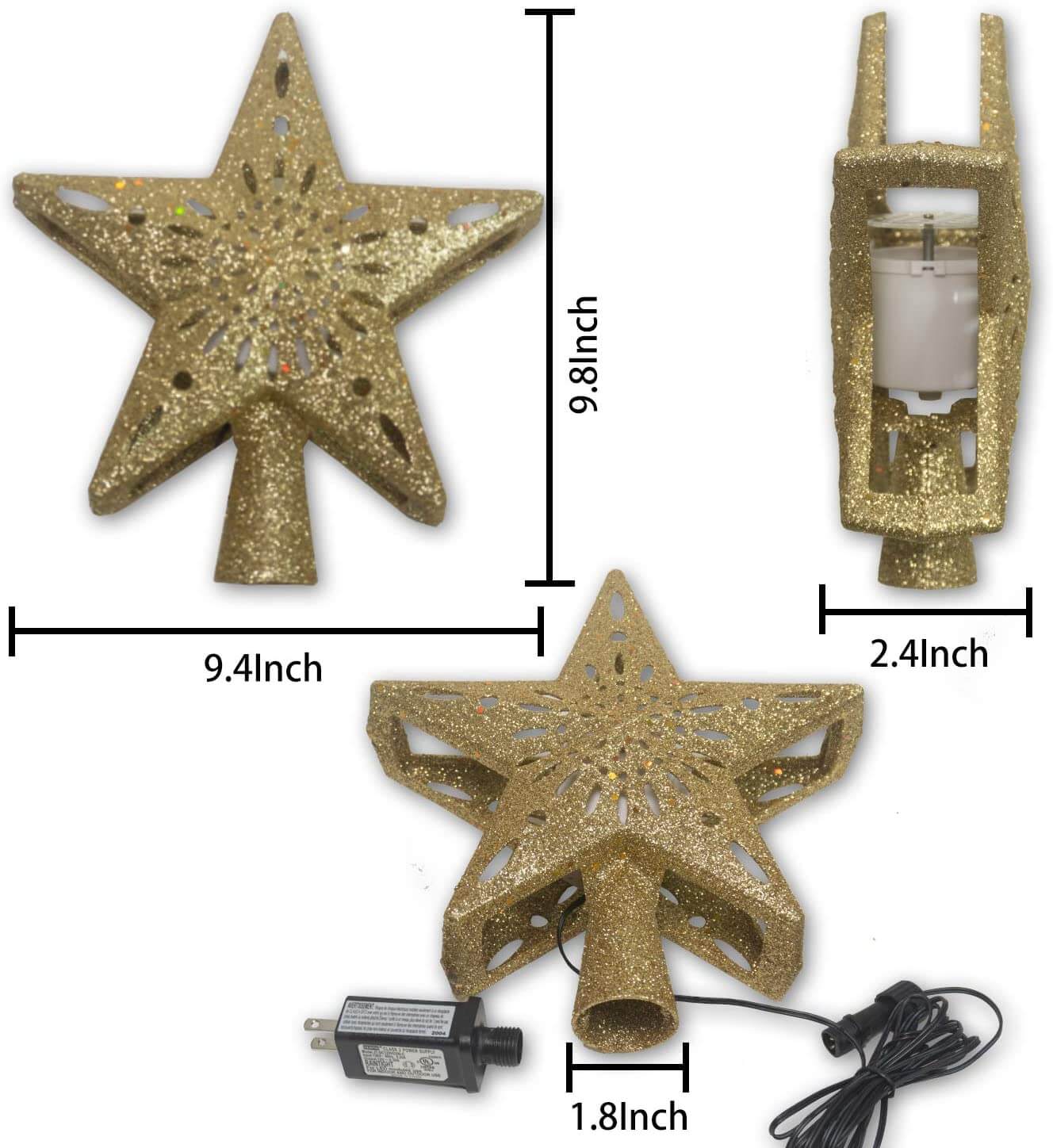 Christmas Tree Topper Projector Christmas Decorations for Tree-xinru shop