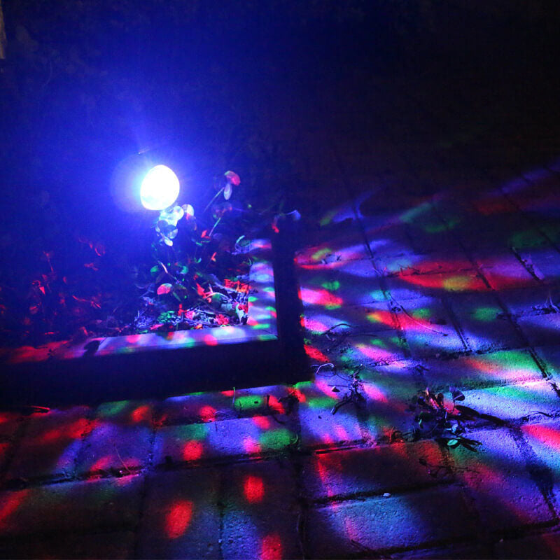 Solar Rotating Color Projection LED Outdoor Garden Lawn Light-xinru