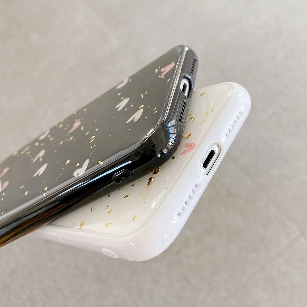 Cute Glitter Hearts Case-xinru