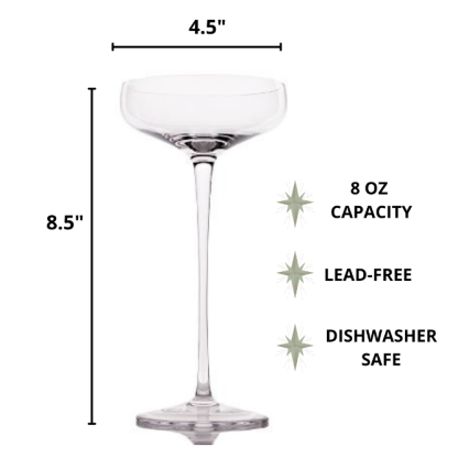 Lead Free Crystal Glassware Cocktail Glass Set-xinru