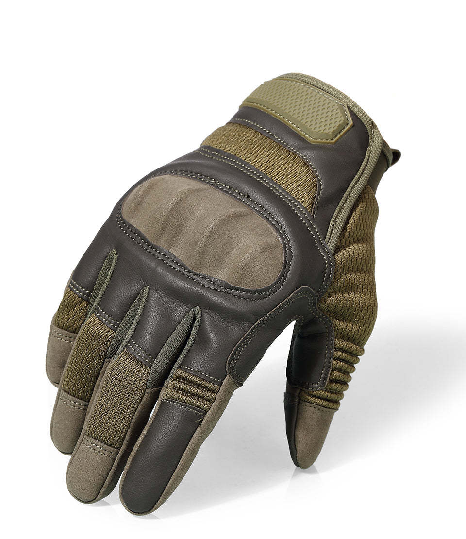 Drop Resistant Abrasion Resistant Knuckle Protection Tactical Gloves-xinru