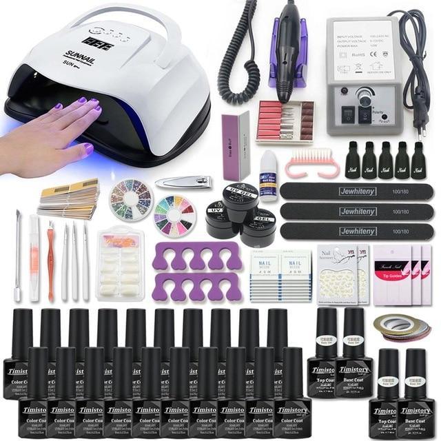 Acrylic Nail Kit Nail Drill Led Nail Lamp 20000rpm-xinru