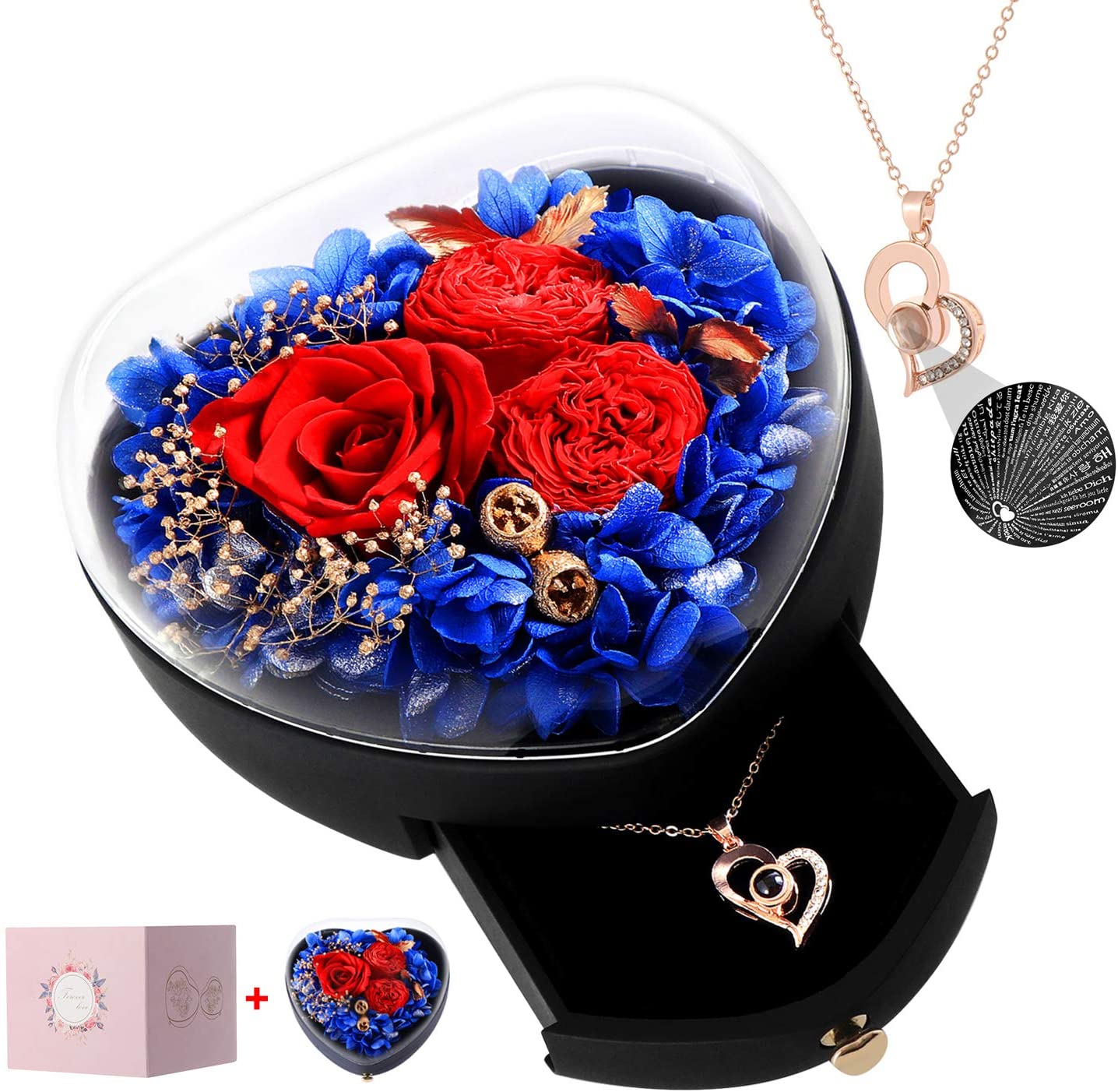 Mother's Day Gift Love You Necklace In 100 Languages-xinru