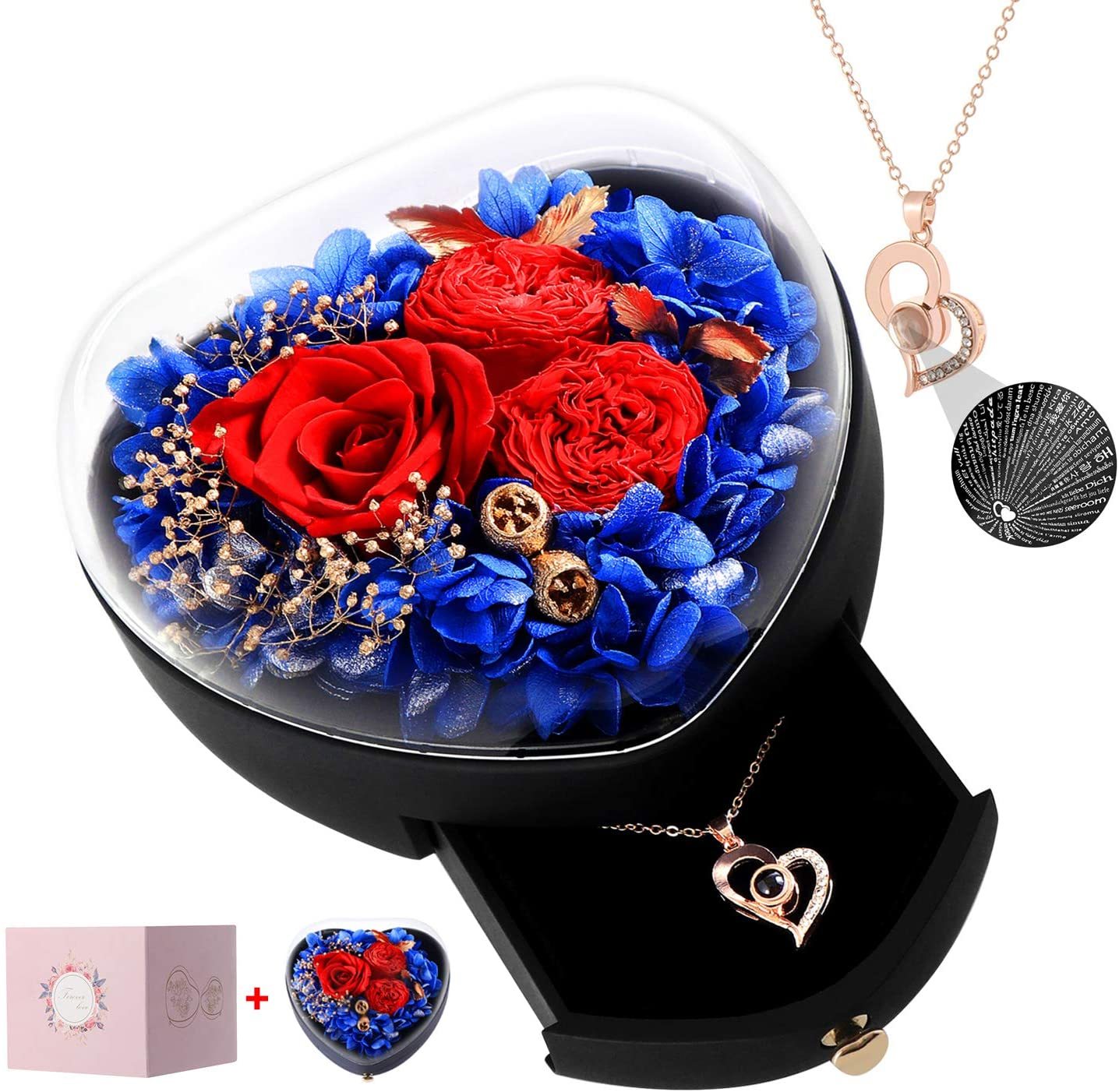 Mother's Day Gift Love You Necklace In 100 Languages-xinru