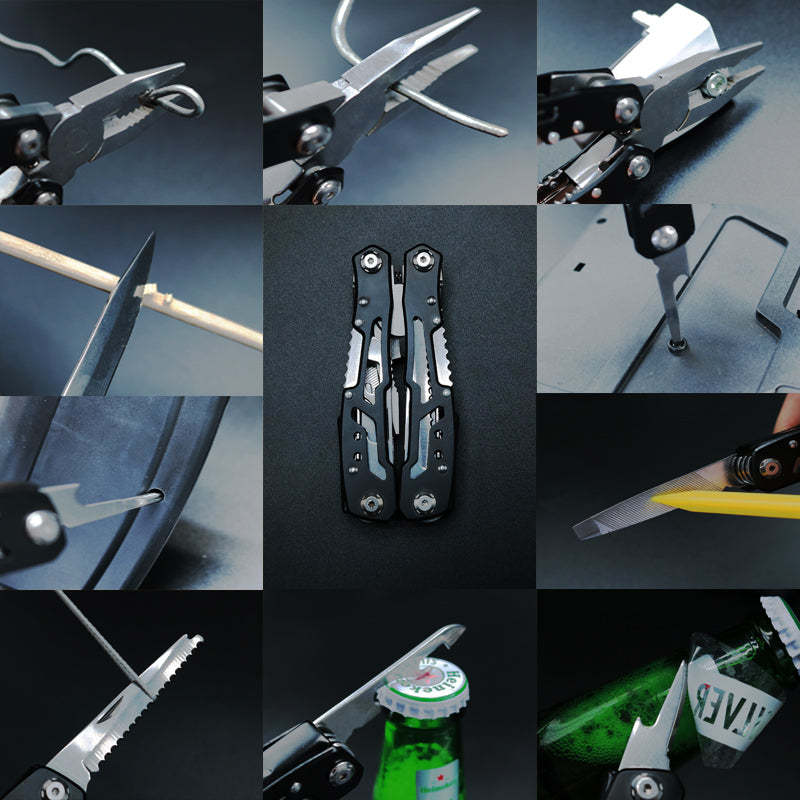 Outdoor Multi tools Knife Plier Stainless Steel Portable Folding Pocket Pliers-xinru