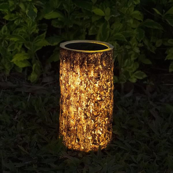 Solar Garden Stump Landscape Light Outdoor Decor-xinru