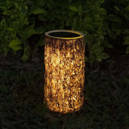 Solar Garden Stump Landscape Light Outdoor Decor-xinru