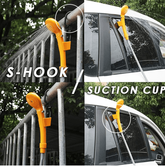 Portable Outdoor Travel Hiking Shower Head Camping Pump-xinru