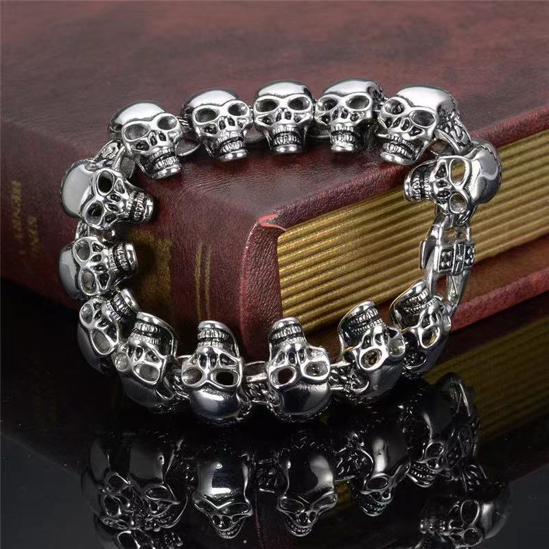 Skull Titanium Steel Bracelet-xinru shop