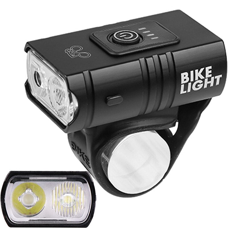 USB Rechargeable Bike Light Super Bright T6 LED Bike Headlight-xinru