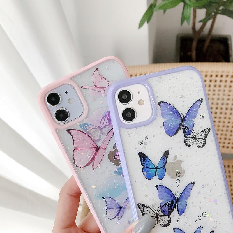 Butterfly Glitter Case-xinru