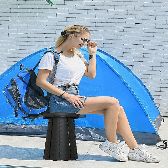 Outdoor Foldable Portable Chairs Fishing Camping Chair BBQ Telescopic Stool-xinru