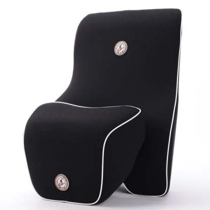 Memory Foam Lumbar Back Support Cushion Headrest Pillow For Driver-xinru shop