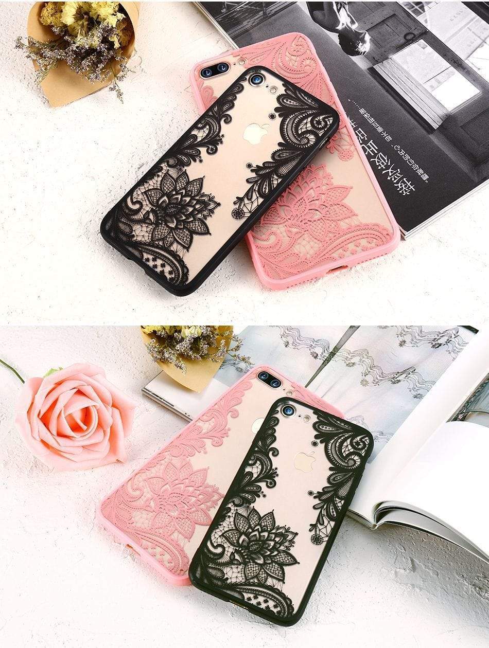 Luxury Lace Flower Case-xinru