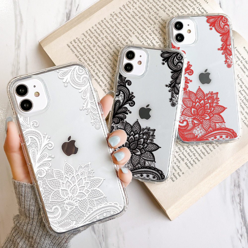 Clear Lace Flower Case-xinru