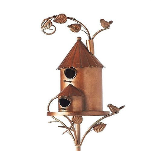 Metal Birdhouse Garden Stakes-xinru