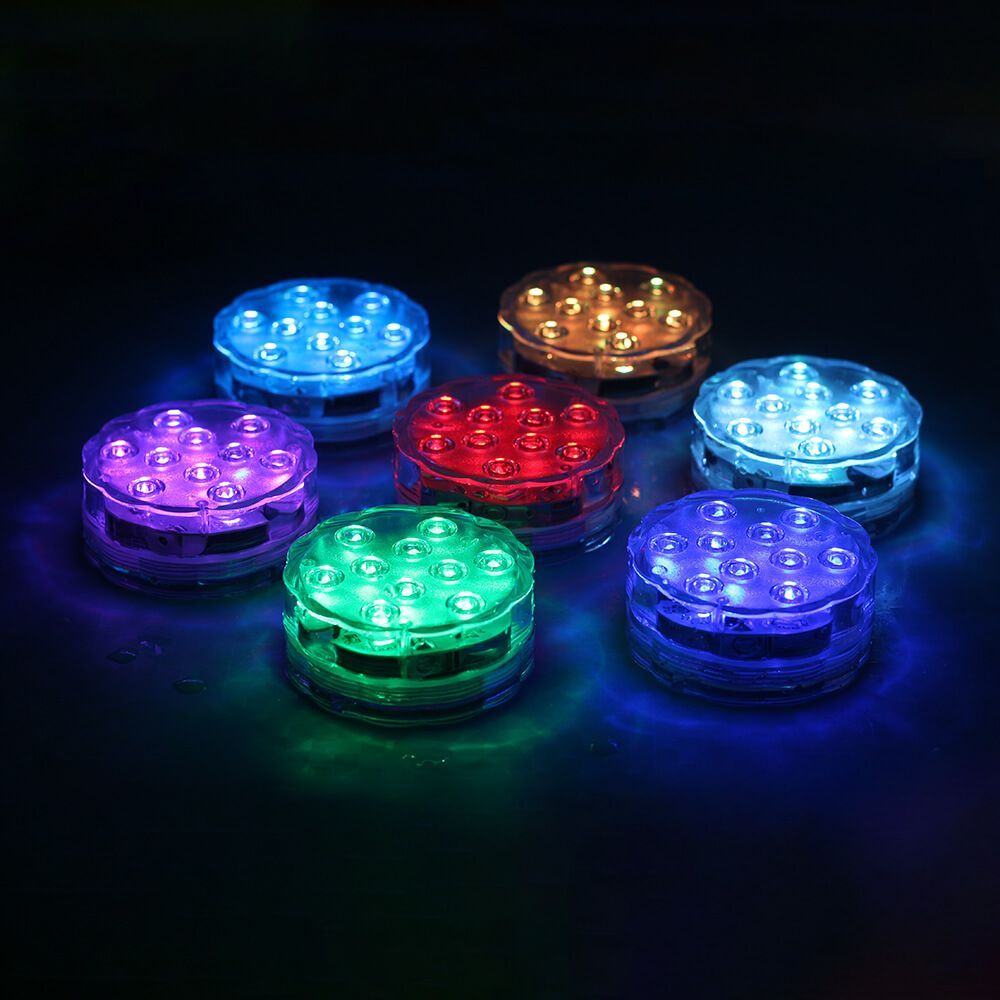 Underwater Waterproof Multicolor Wireless Remote Control Diving LED Light-xinru